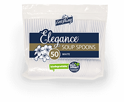 Elegance® Premium Plastic Soup Spoon