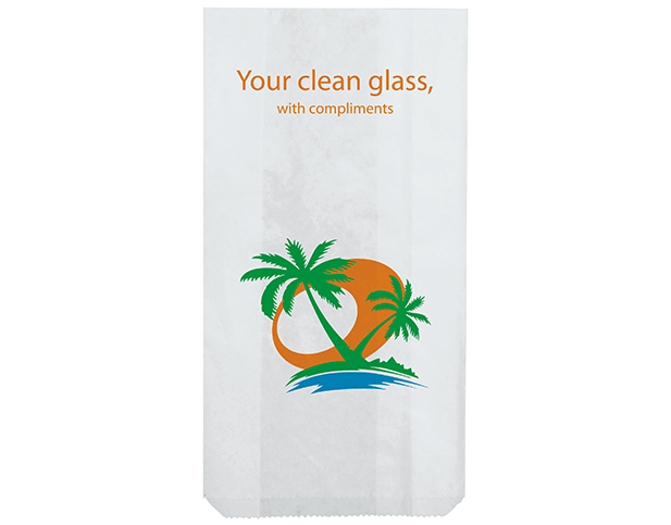 Hotel Glass Paper Bags with 'Tropic' Print - Castaway® Shop