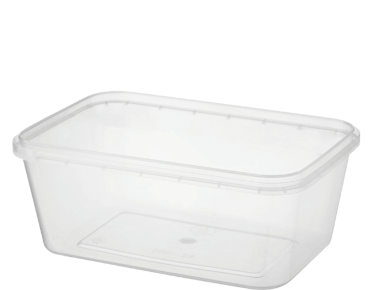 Locksafe® Rectangular Tamper Evident Plastic Containers (1000 ml ...