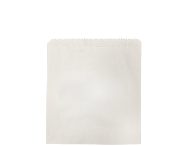 Greaseproof Lined Paper Bags (Size #1 Square, White) | Castaway® Food ...