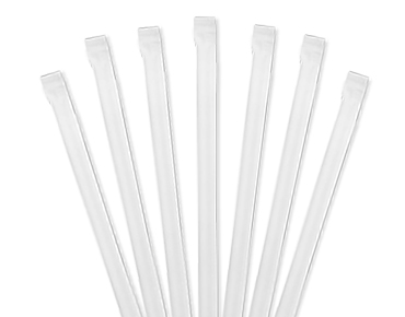 Flexi Paper Straws  White (Paper wrapped) - Castaway® Food